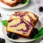 Blackberry Pound Cake with Blackberry Swirl and Icing Recipe