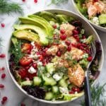 Avocado Smoked Salmon Salad with Dijon Honey Vinaigrette Recipe