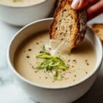 Roasted Garlic Cheddar Cauliflower Soup Recipe