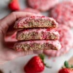 Iced Strawberry Sugar Cookies Recipe