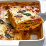 Vegetarian Pumpkin Spinach Lasagna Recipe
