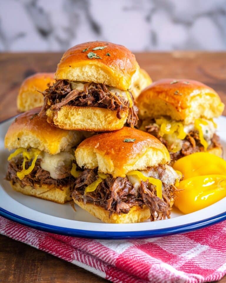 Slow Cooker Mississippi Pot Roast Sliders Recipe