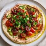 Hummus, Tomato & Sumac Salad Recipe