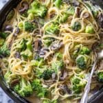 Broccoli Mushroom Alfredo Pasta Recipe