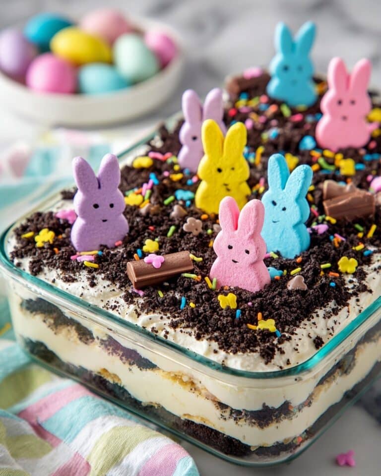 Easy Easter Dirt Cake Casserole [No Bake] Recipe