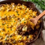 Ground Beef Potato Enchilada Casserole Recipe