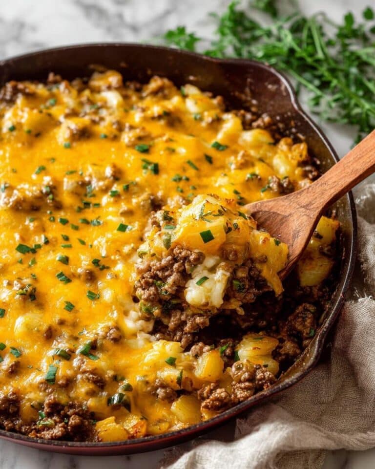 Ground Beef Potato Enchilada Casserole Recipe