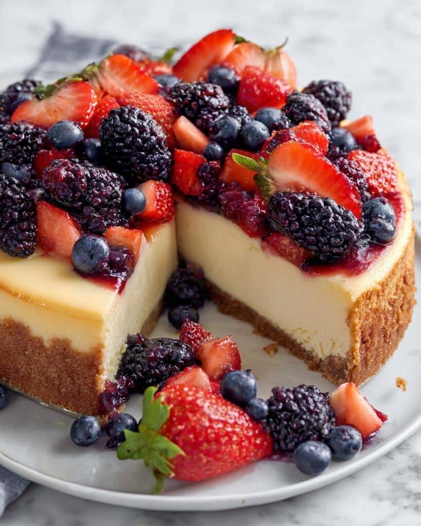 Best Instant Pot Cheesecake with Mixed Berry Topping Recipe