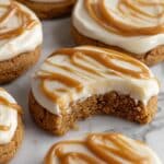Copycat Crumbl Salted Caramel Cheesecake Cookies Recipe