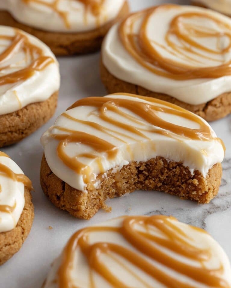 Copycat Crumbl Salted Caramel Cheesecake Cookies Recipe