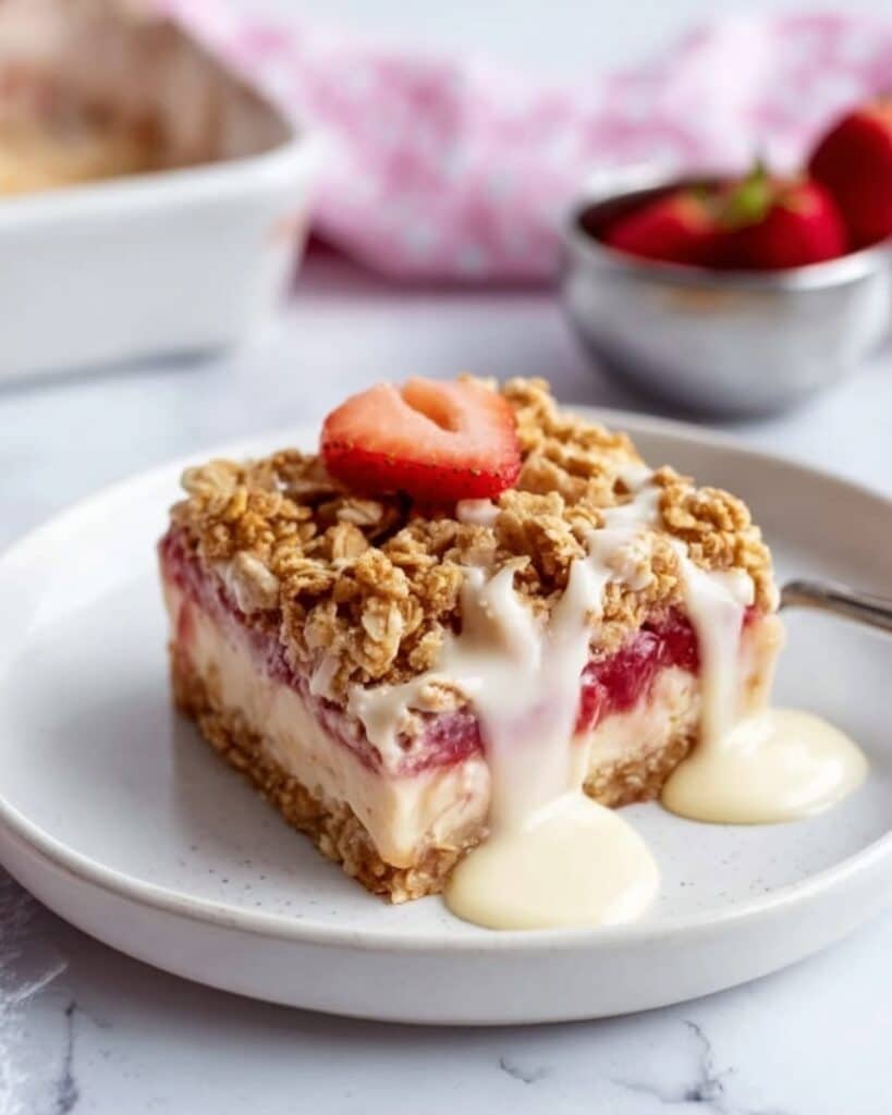 Strawberry Cheesecake Baked Oatmeal Recipe