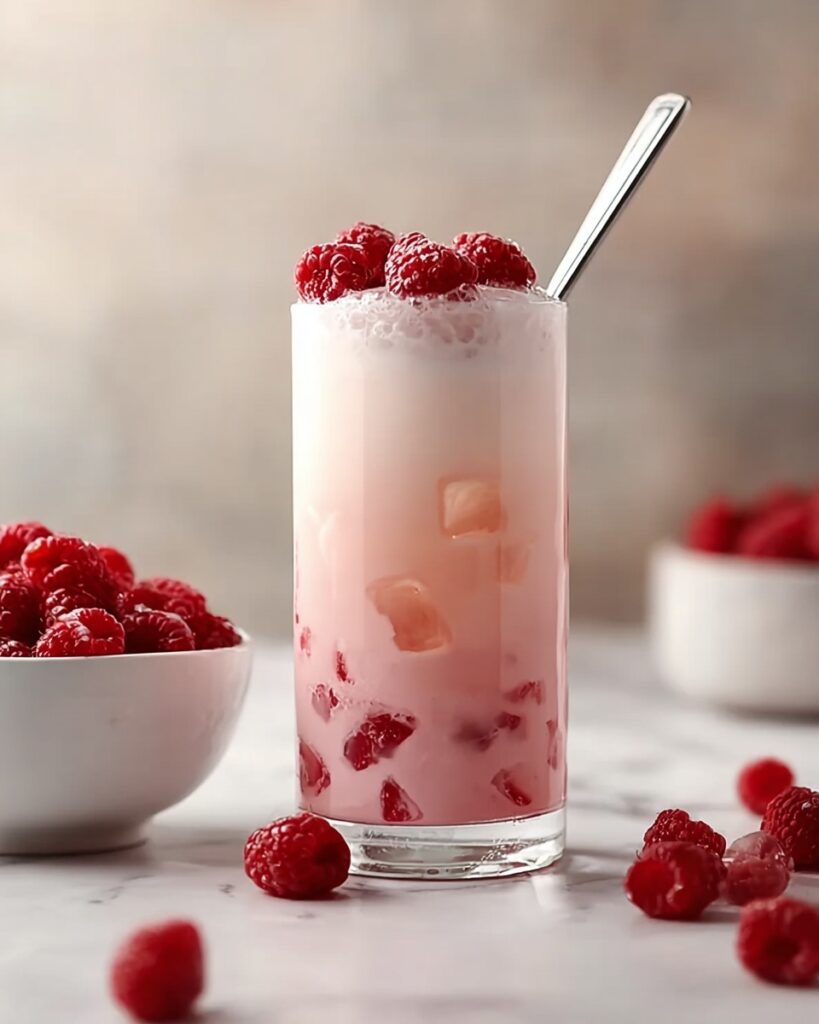 Vanilla Raspberry Iced Latte Recipe