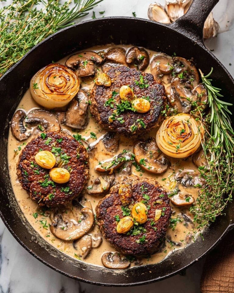 Filet Mignon with Creamy Mushroom Shallot Sauce Recipe