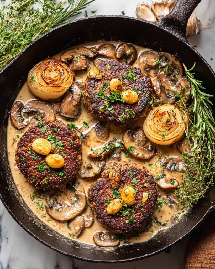 Filet Mignon with Creamy Mushroom Shallot Sauce Recipe
