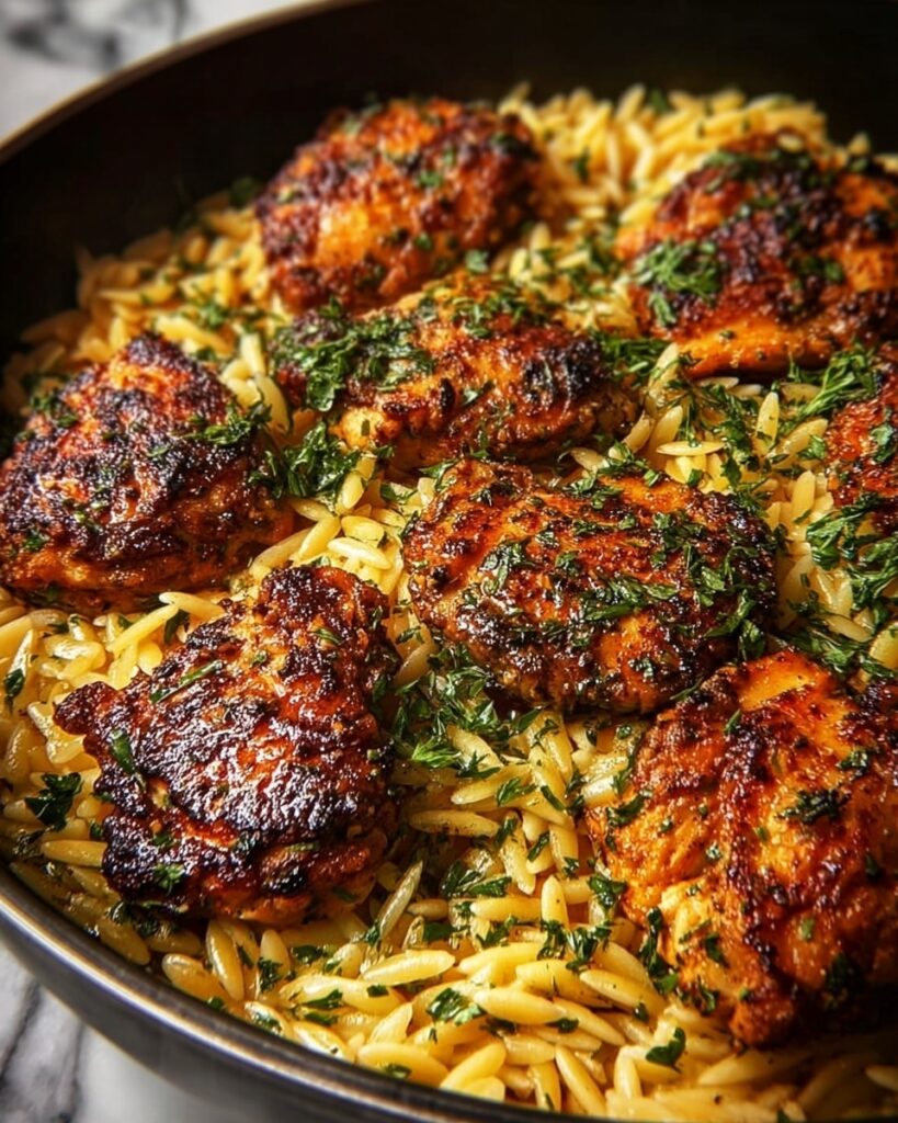 Instant Pot Lemon Herb Chicken with Orzo Recipe