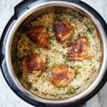 Instant Pot Garlic Herb Chicken and Rice Recipe