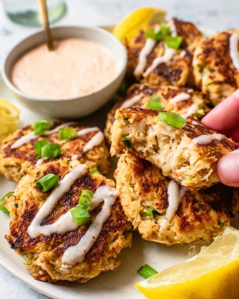 Air Fryer Buffalo Chicken Patties with Spicy Ranch Recipe