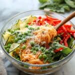 Spring Roll Salad with Spicy Ginger Dressing Recipe