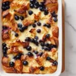 Easy Blueberry Brioche French Toast Casserole Recipe