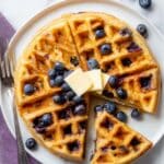 Banana Oatmeal Blueberry Zucchini Waffles Recipe