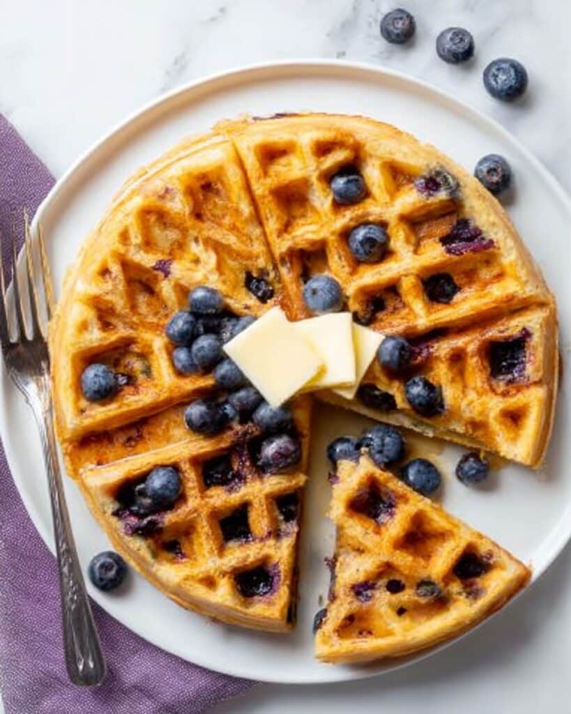 Banana Oatmeal Blueberry Zucchini Waffles Recipe