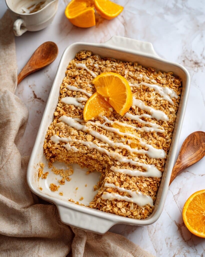 Orange Creamsicle Baked Oatmeal Recipe