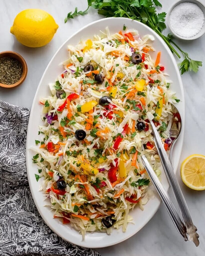 Mediterranean Coleslaw Recipe