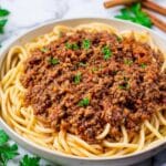 Makaronia Me Kima (Greek Style Meat Sauce) Recipe