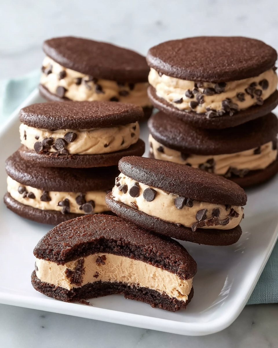 Cookie Dough Whoopie Pies: Easy & Delicious Chocolate Filled Treats Recipe