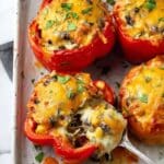 Chicken Enchilada Stuffed Peppers Recipe