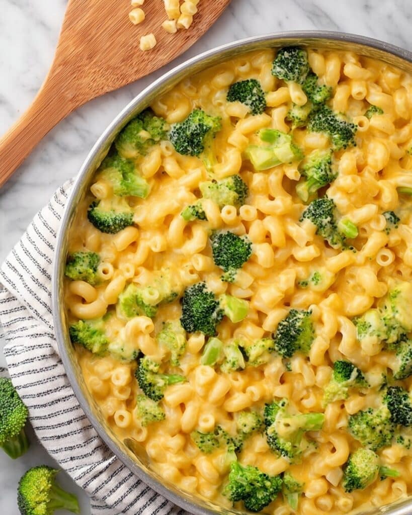 Broccoli Cheddar Ditalini Pasta Recipe