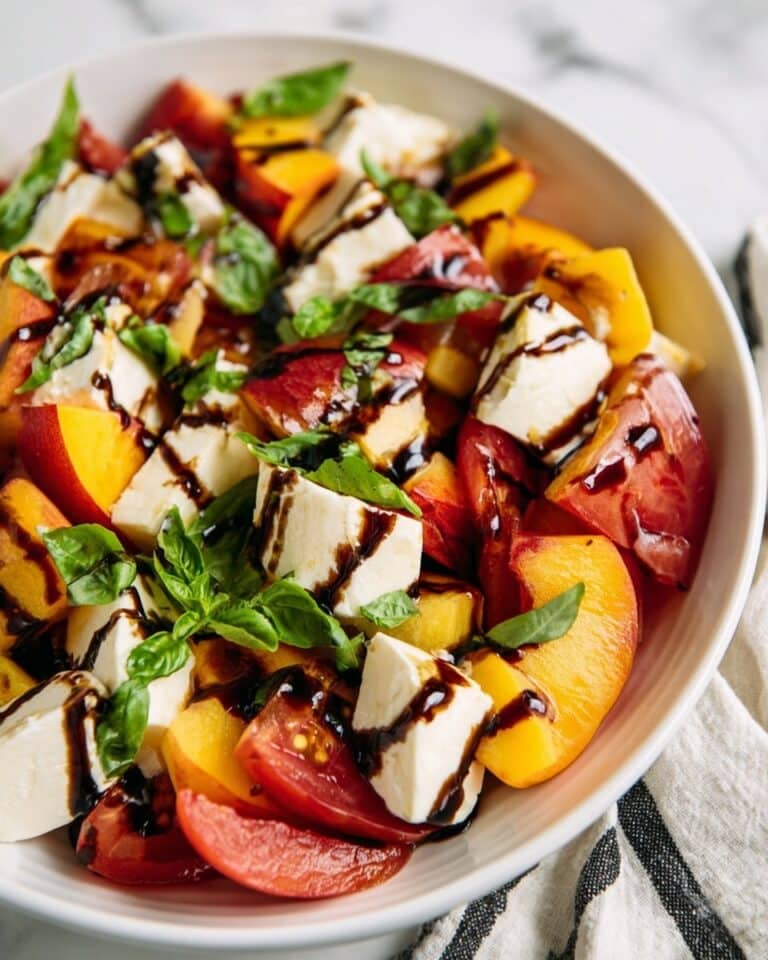Peach Caprese Salad Recipe