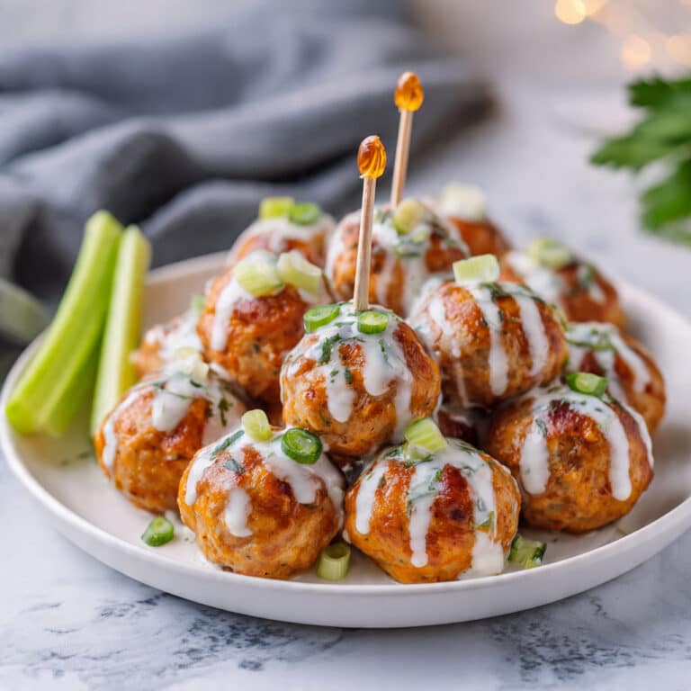 30 Minute Buffalo Chicken Meatballs Recipe