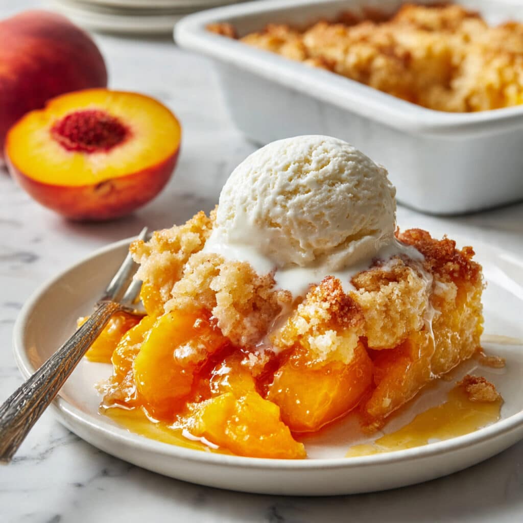 Easy Vegan Peach Cobbler Recipe