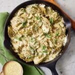 Goat Cheese Baked Artichoke Hearts Recipe