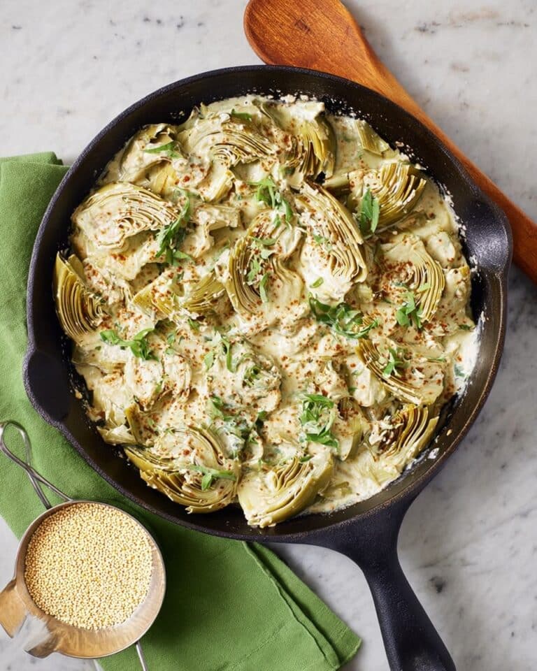 Goat Cheese Baked Artichoke Hearts Recipe