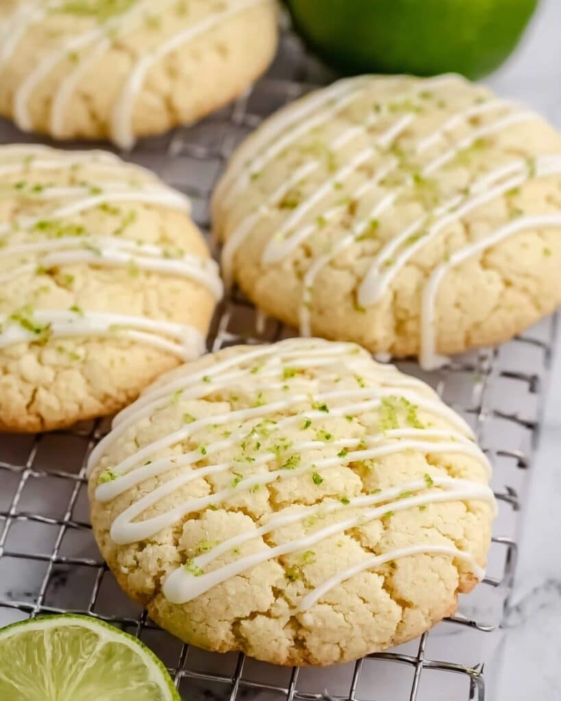 Lime Sugar Cookies with Lime Glaze Recipe