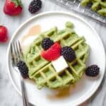 Oatmeal Green Smoothie Waffles Recipe