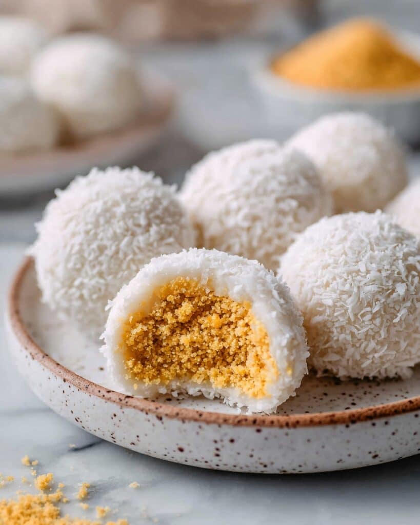 Coconut Peanut Mochi (Lo Mai Chi) Recipe
