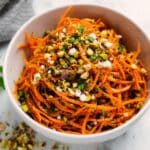 Ribbon Carrot Salad with Pistachios, Herbs, and Lemon Dressing Recipe