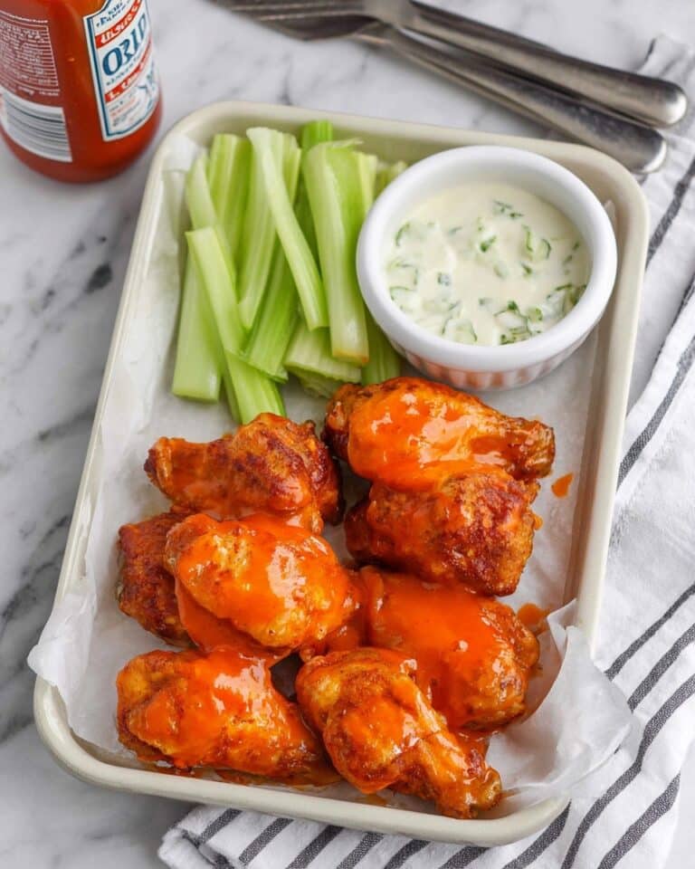 Buffalo Chicken Thighs (Air Fryer or Oven) Recipe