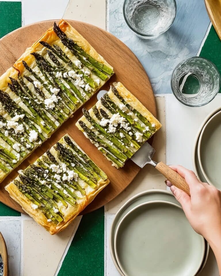 Easy Upside Down Sheet-Pan Asparagus Tart Recipe