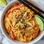 Thai Curry Noodles with Chicken in a Crazy Good Sauce Recipe