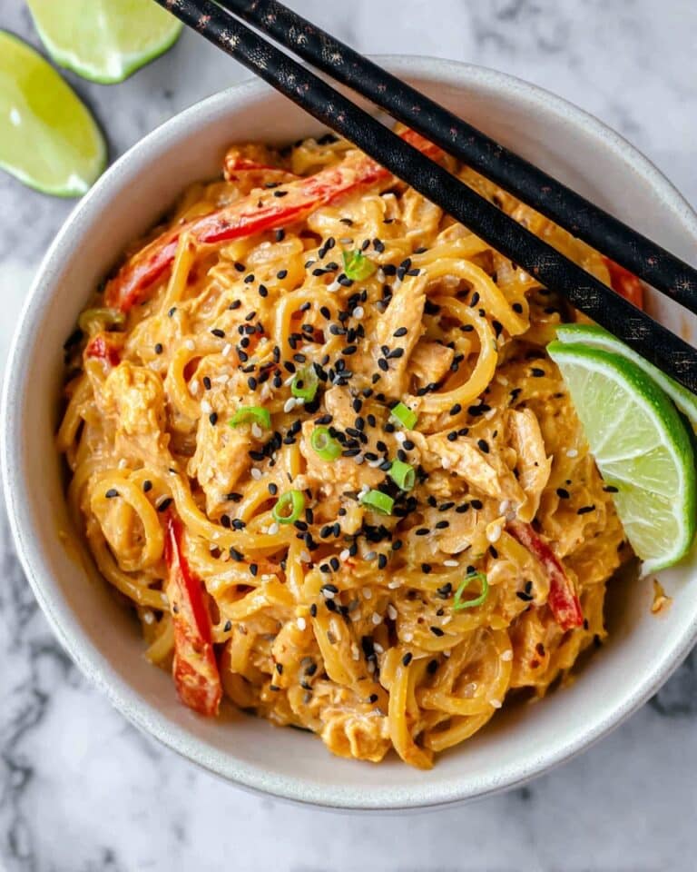 Thai Curry Noodles with Chicken in a Crazy Good Sauce Recipe