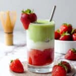 Iced Strawberry Matcha Latte Recipe
