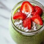 Strawberry Matcha Overnight Oats Recipe