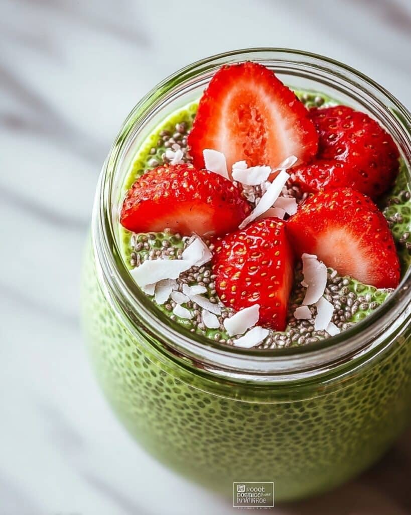 Strawberry Matcha Overnight Oats Recipe