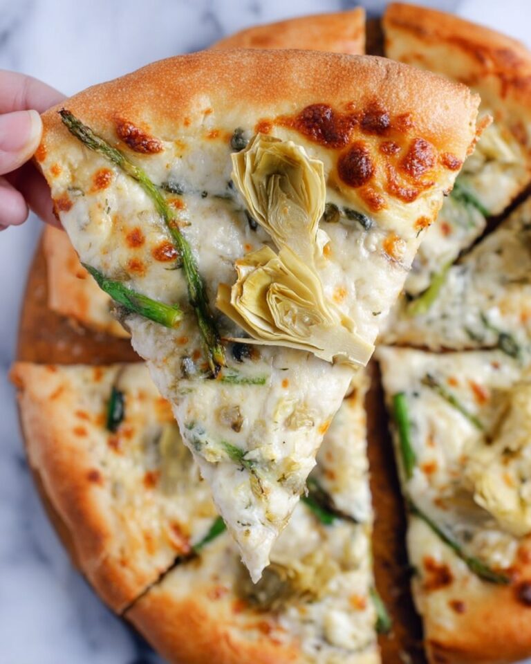 Asparagus Artichoke White Pizza Recipe