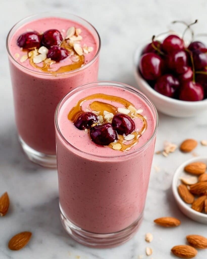 Almond Cherry Smoothie Recipe: A Refreshing Vegan Breakfast or Snack Recipe