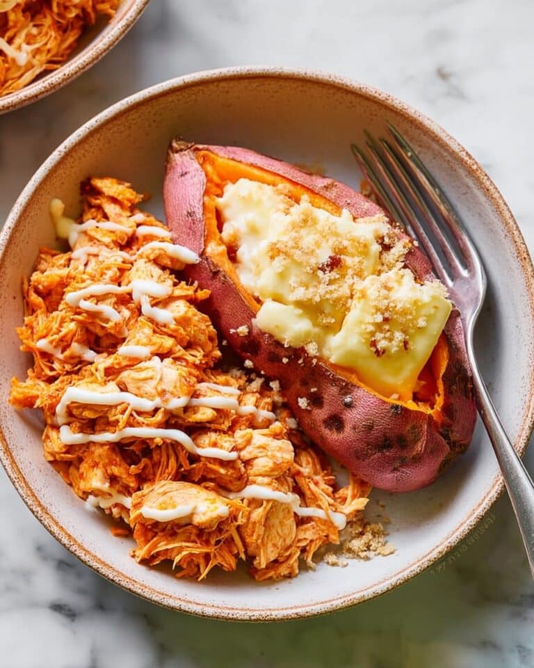 Crockpot Buffalo Chicken and Sweet Potatoes Recipe